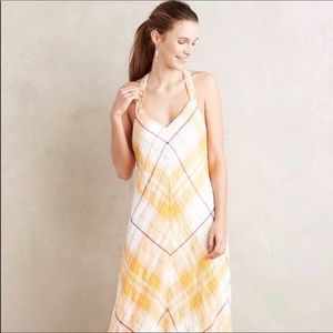 Holding Horses Mango Plaid Maxi (Anthro) Medium